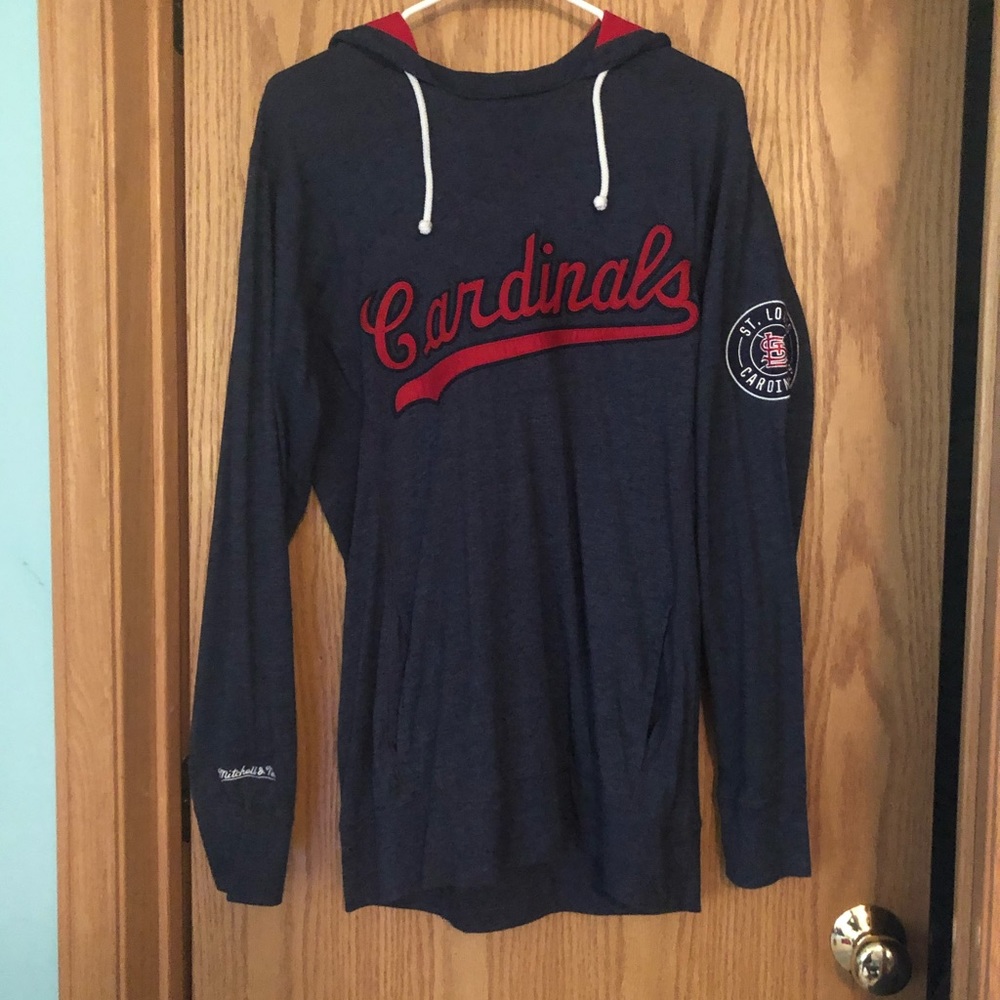 SOLD Mitchell &Ness long sleeve hooded shirt